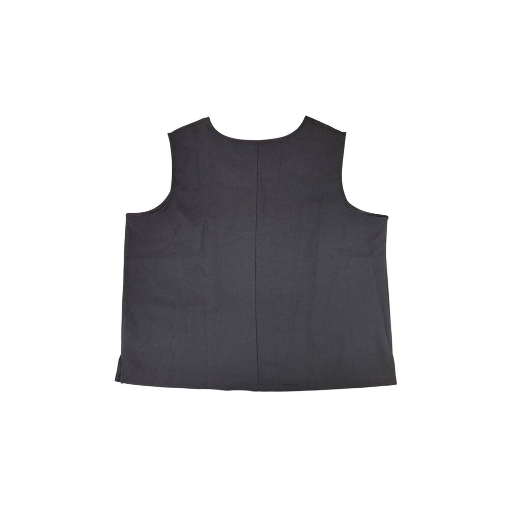 Elisabeth Williams Sleeveless Black Polyester Tank Blouse 2XL Scoop Plus New - Picture 2 of 6